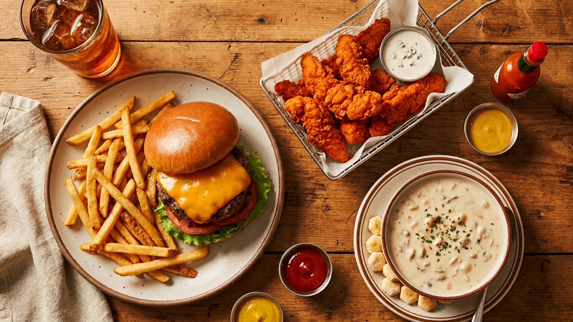 Burgers, chowder, and everything in between